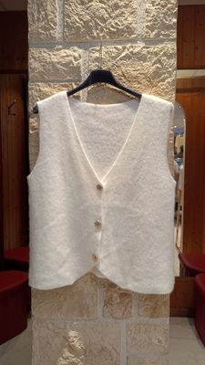 Gilet sans manches blanc 