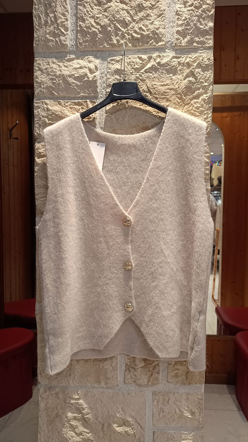 Gilet sans manches beige Gilet sans manches beige