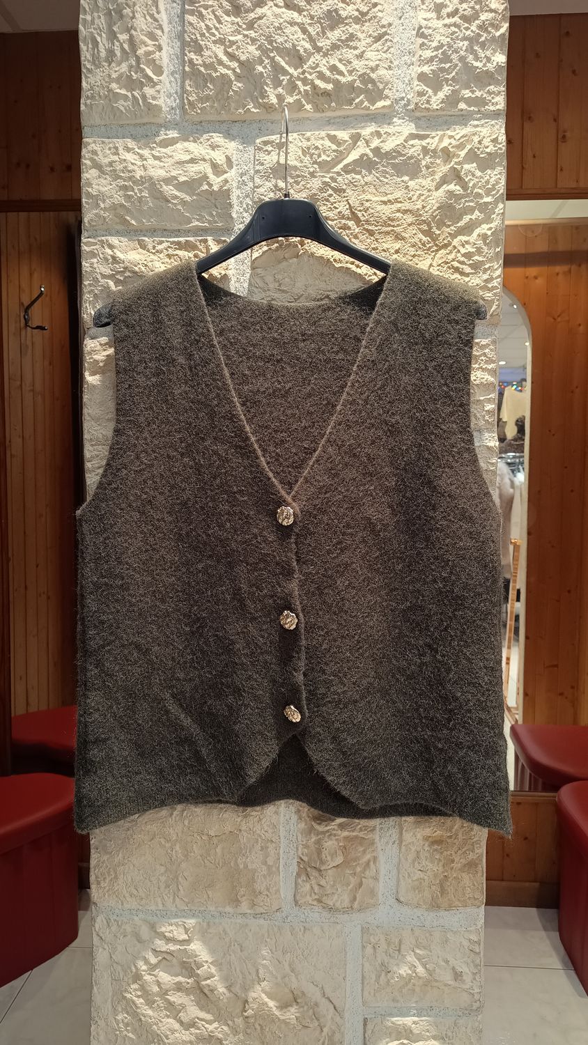 Gilet sans manches kaki Gilet sans manches kaki