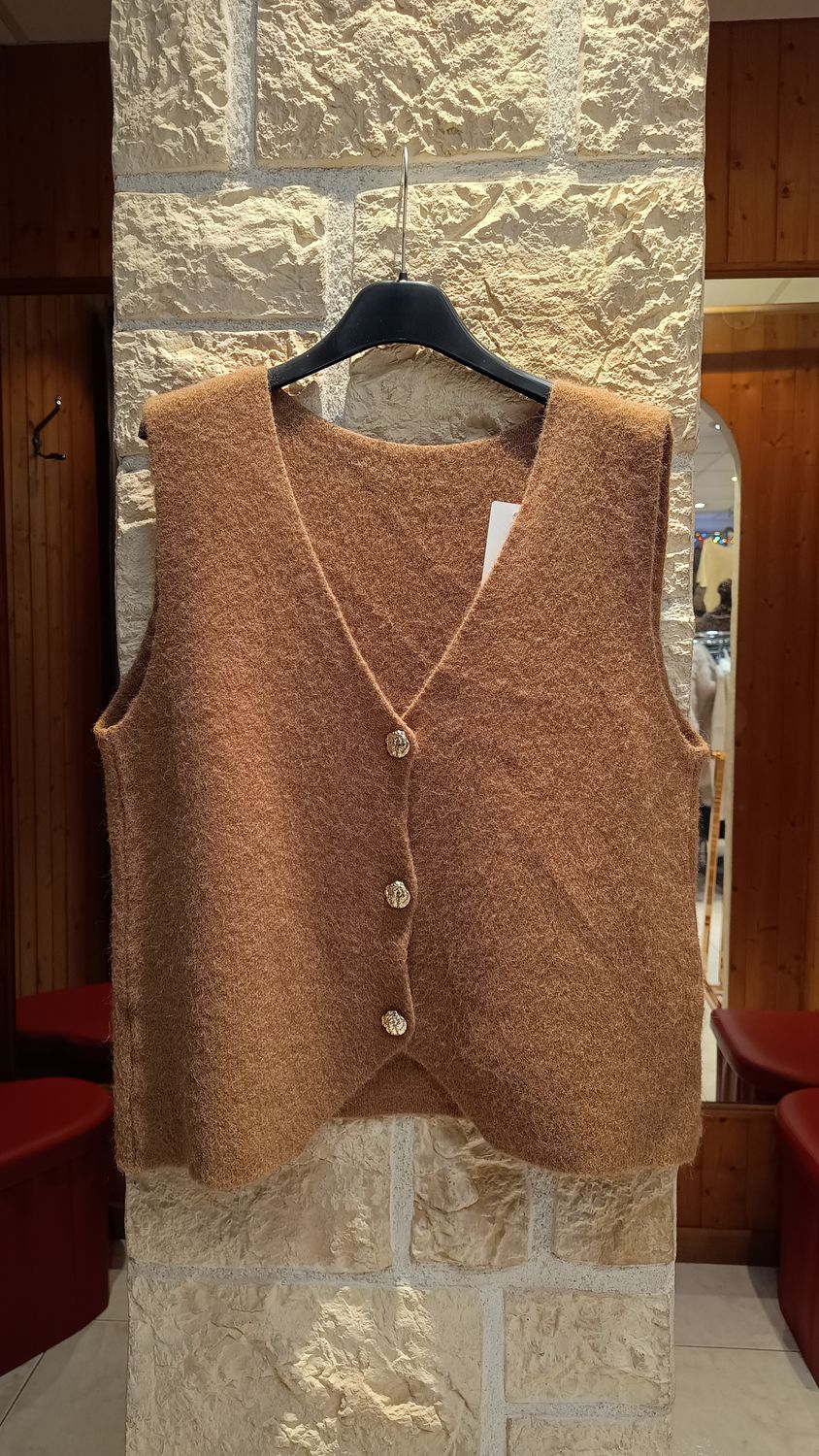 Gilet sans manches camel Gilet sans manches camel