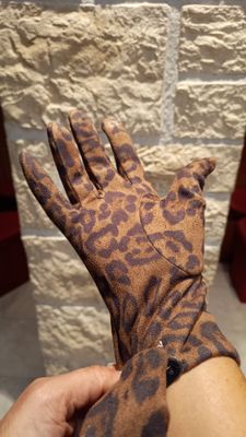 Gants femme imprimé animalier