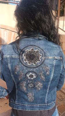 Veste jean denim attrape rêve 