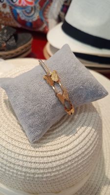 Bracelet Envol de papillons doré