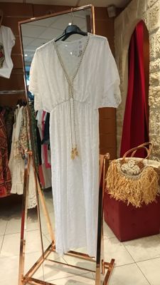 Robe dentelle longue blanc Robe dentelle longue blanc