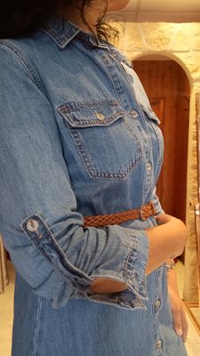 Robe jean chemisier