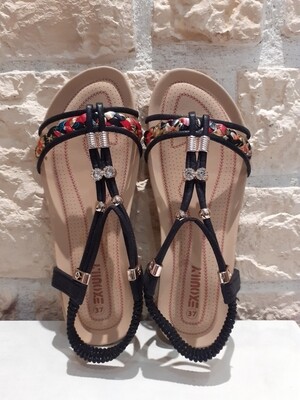 Sandales Indiennes noir