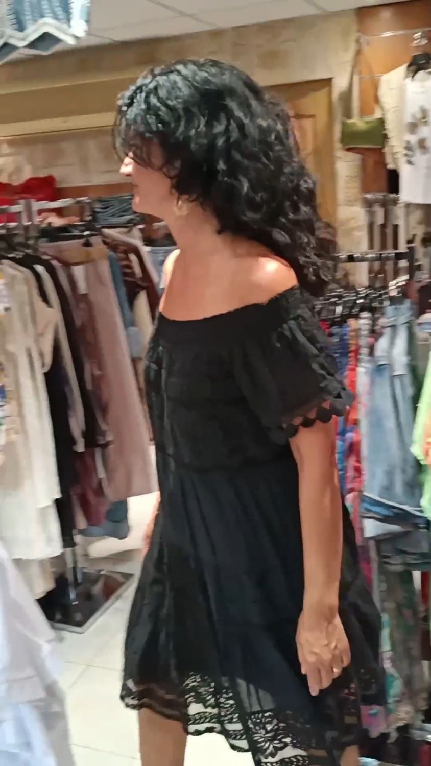 Robe bohème en dentelle noir Robe bohème en dentelle noir