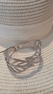 Bracelet Feuille argenté