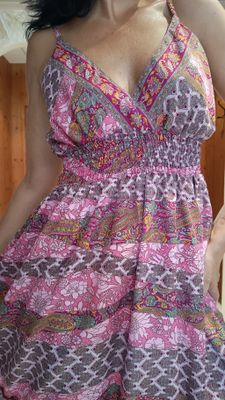 Robe bohème Chris imprimé rose Robe bohème Chris imprimé rose