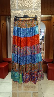 Jupe longue Zingara multicolore Jupe longue Zingara multicolore