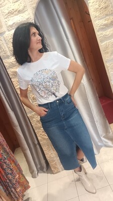 T-shirt Arbre enchanté blanc