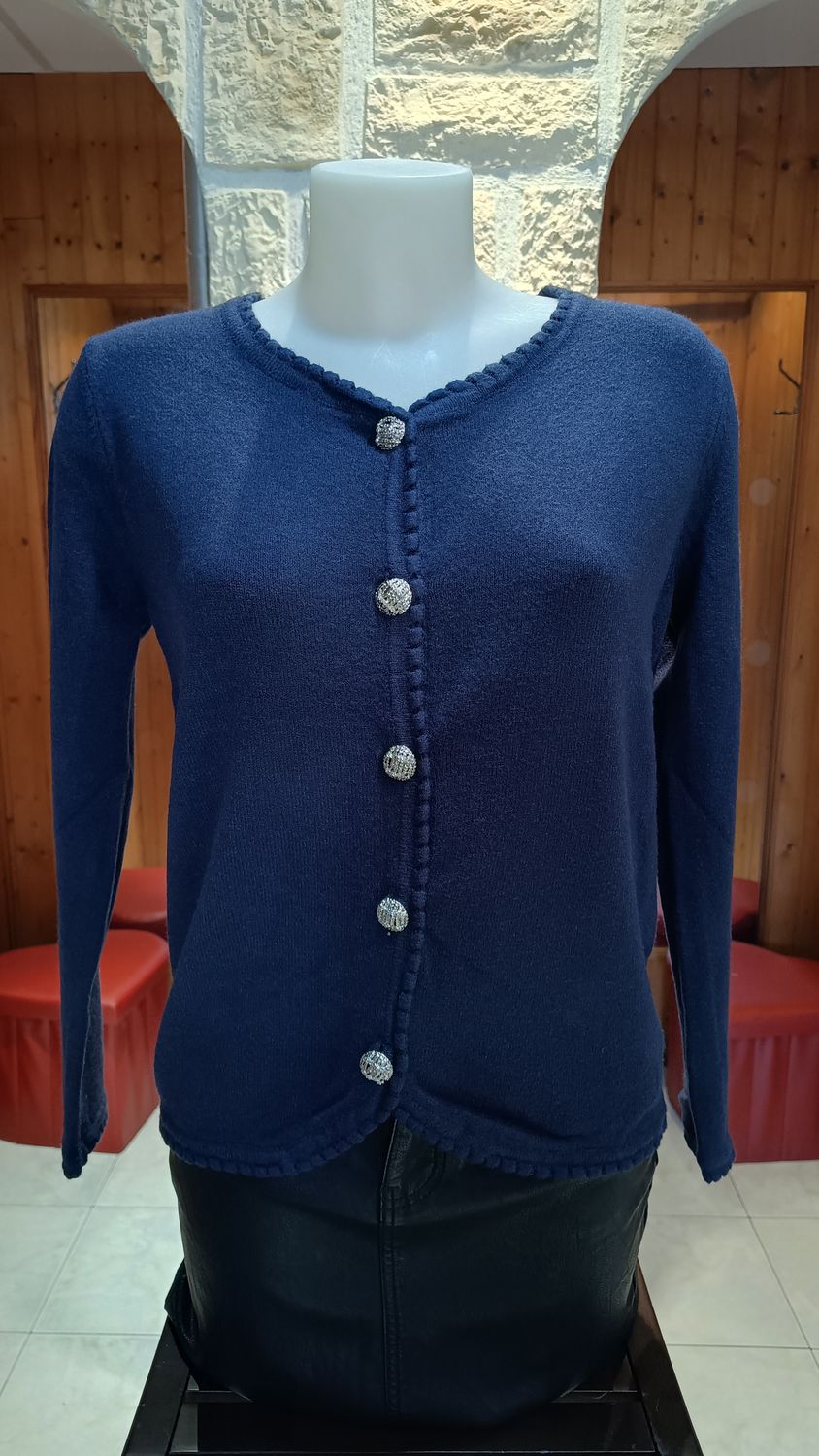 Cardigan Paola bleu marine Cardigan Paola bleu marine