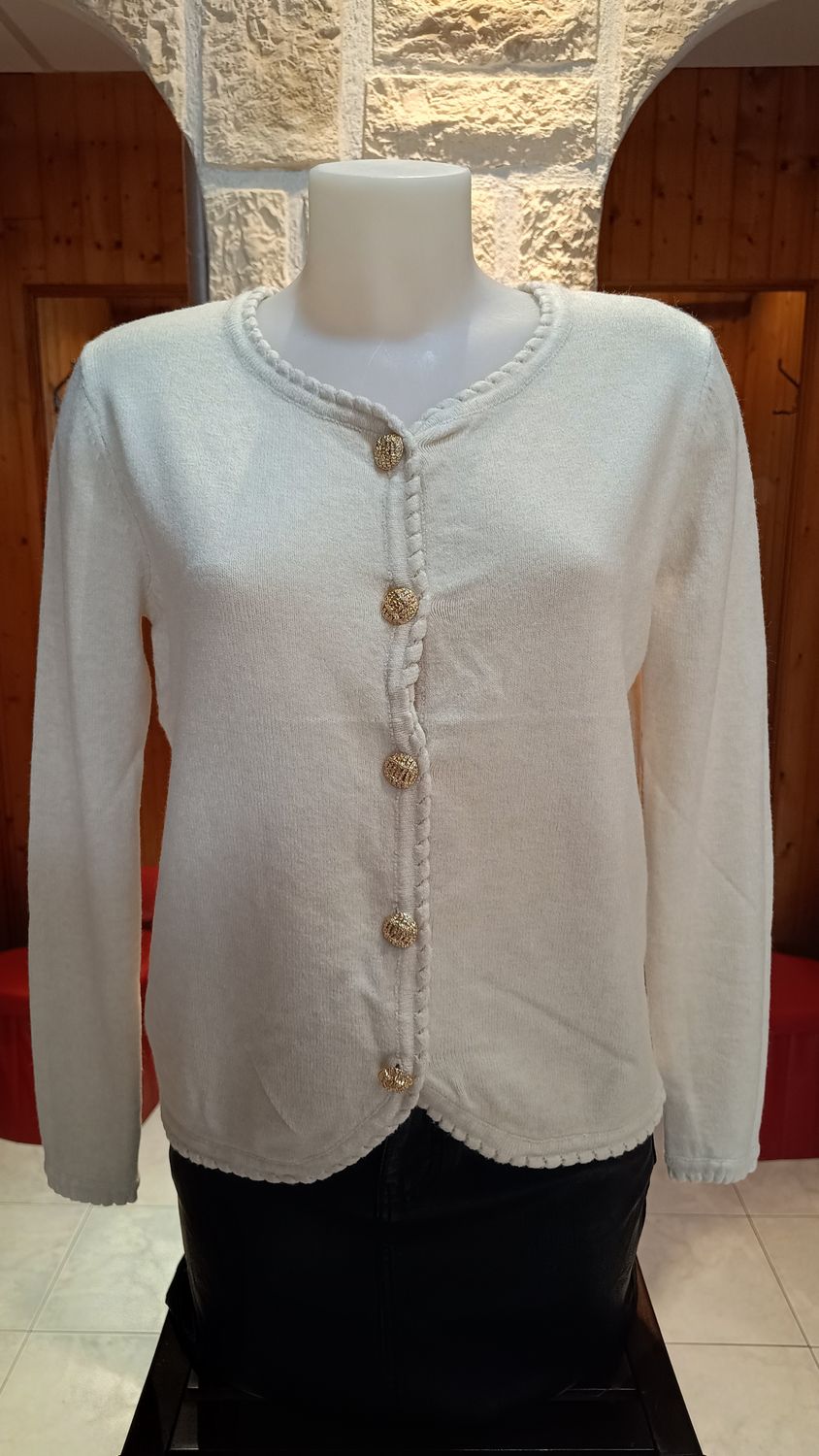 Cardigan Paola écru Cardigan Paola écru