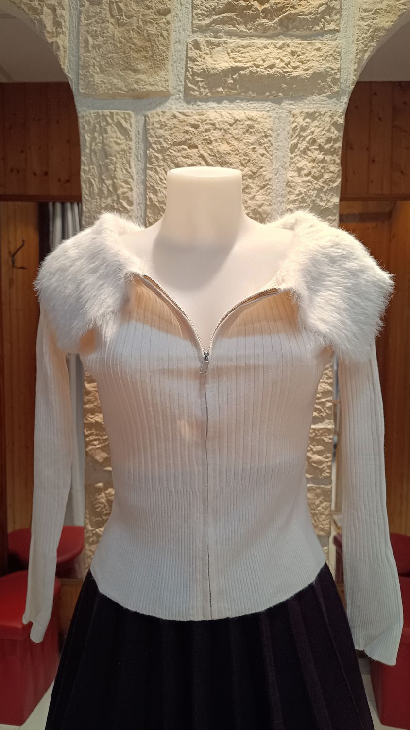 Pull crop Eros crème 