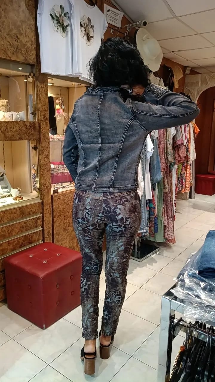 Jean réversible Fauve gris/marron
