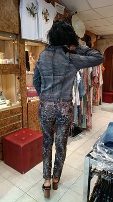 Jean réversible Fauve gris/marron 