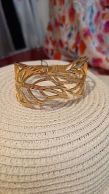Bracelet Feuille doré 