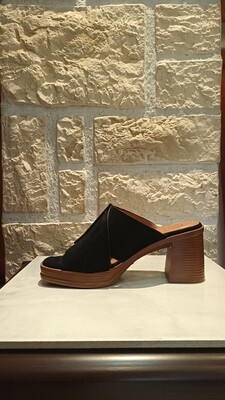 Mules talon noir