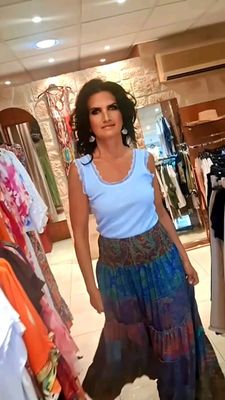 Jupe Gipsy vert multicolore Jupe Gipsy vert multicolore