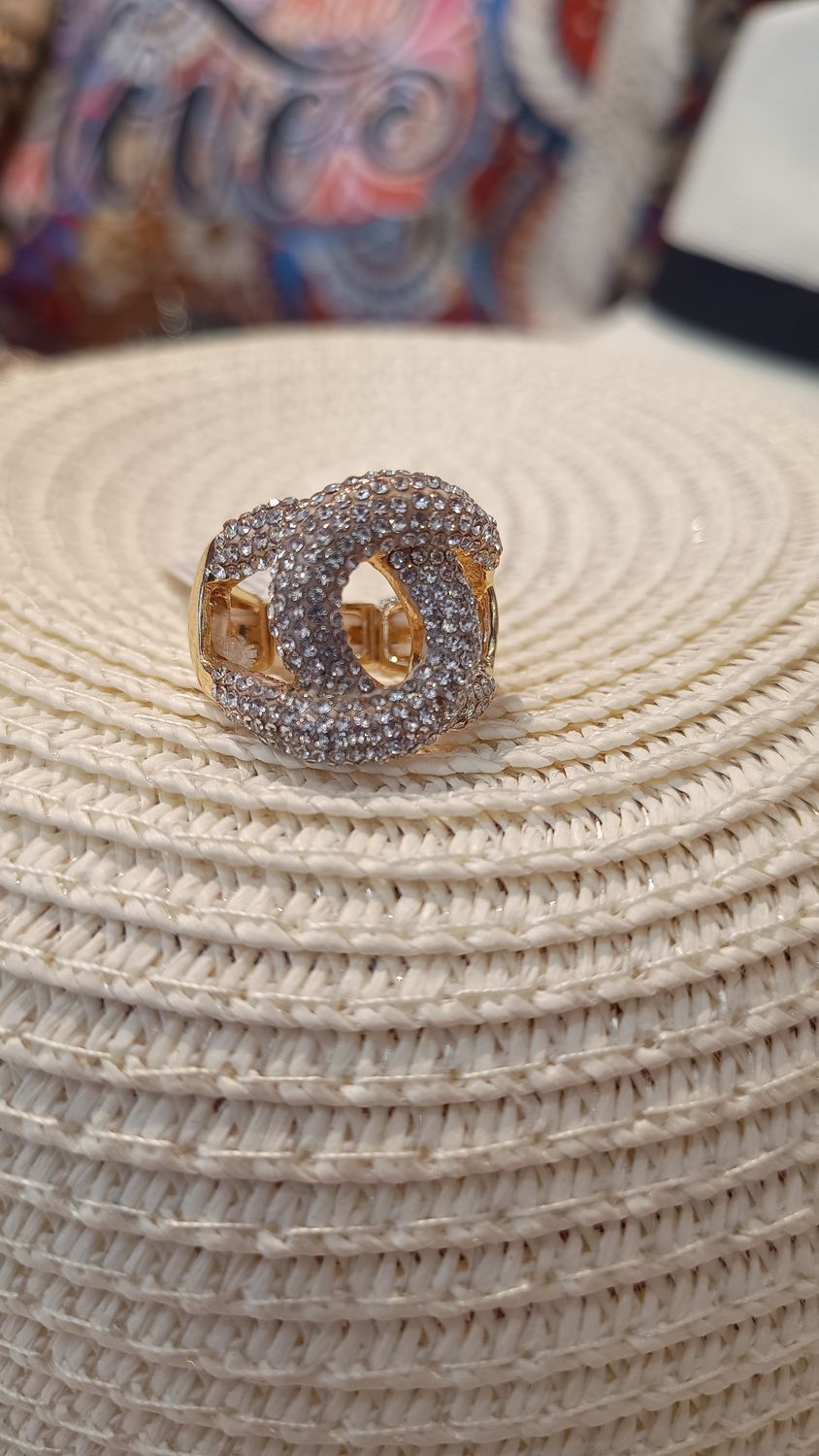 Bague Double noeud blanc Bague Double noeud blanc
