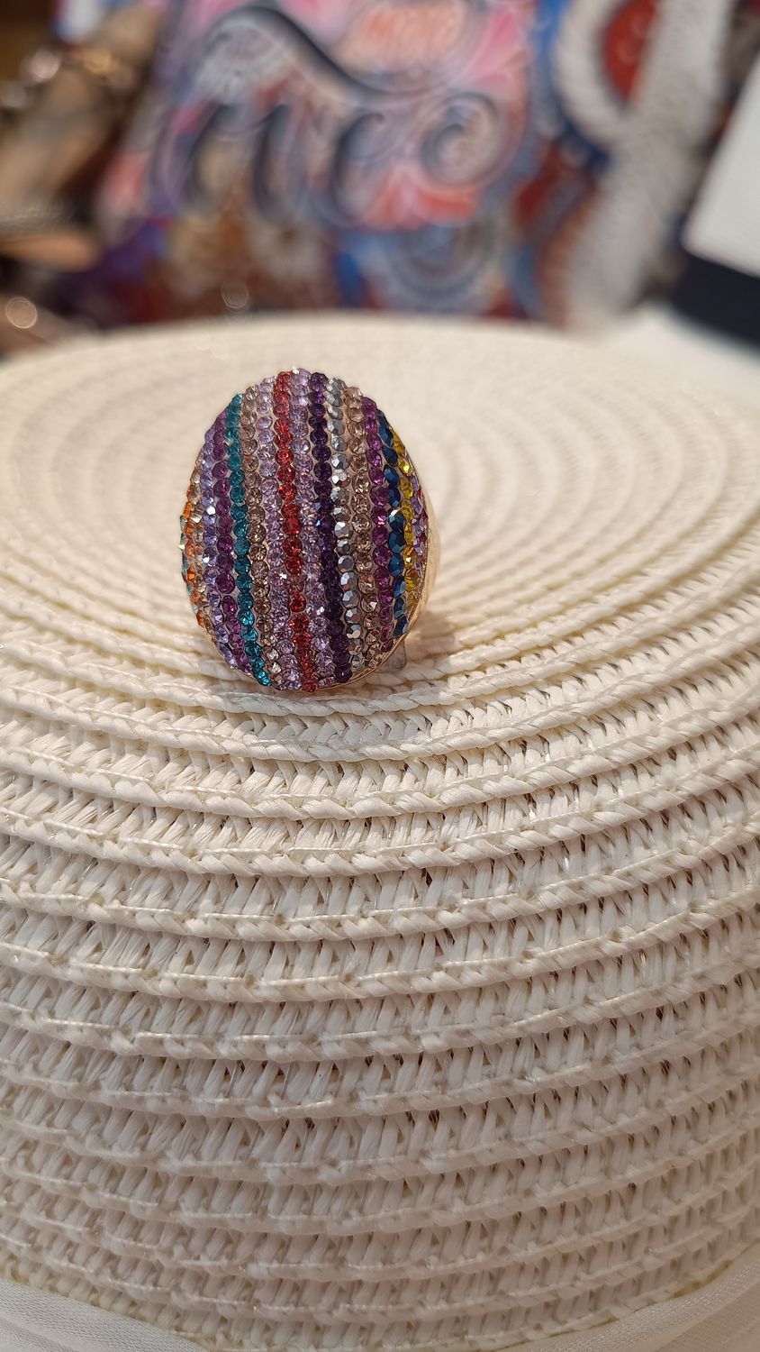 Bague Strass multicolore Bague Strass multicolore