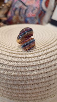 Bague Snake multicolore