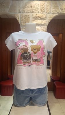 T-shirt Club Ourson rose T-shirt Club Ourson rose