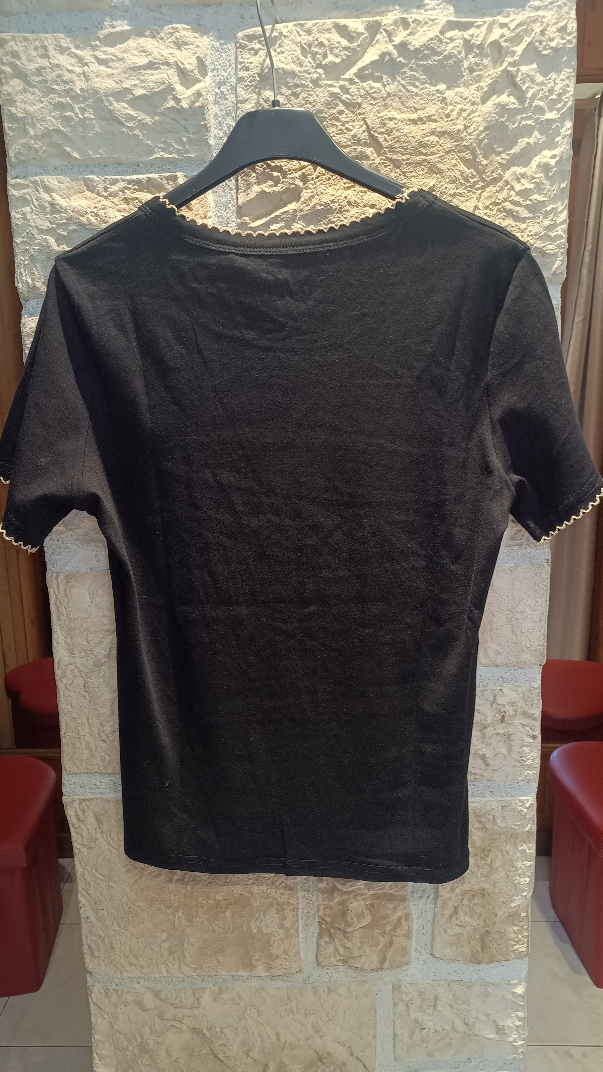 T-shirt Spring noir