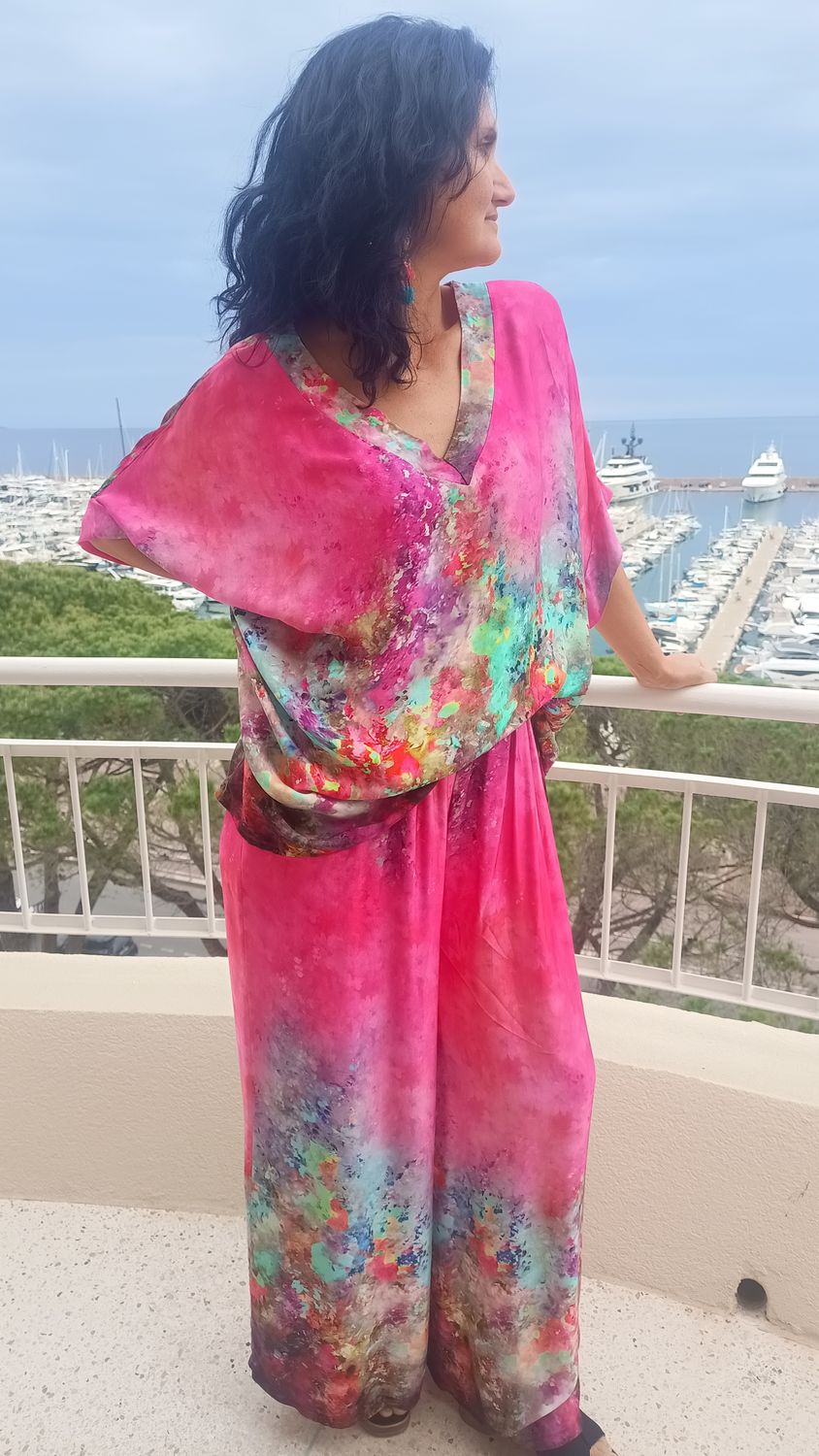 Blouse Aquarelle fuchsia Blouse Aquarelle fuchsia