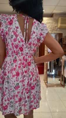 Robe courte Céline rose