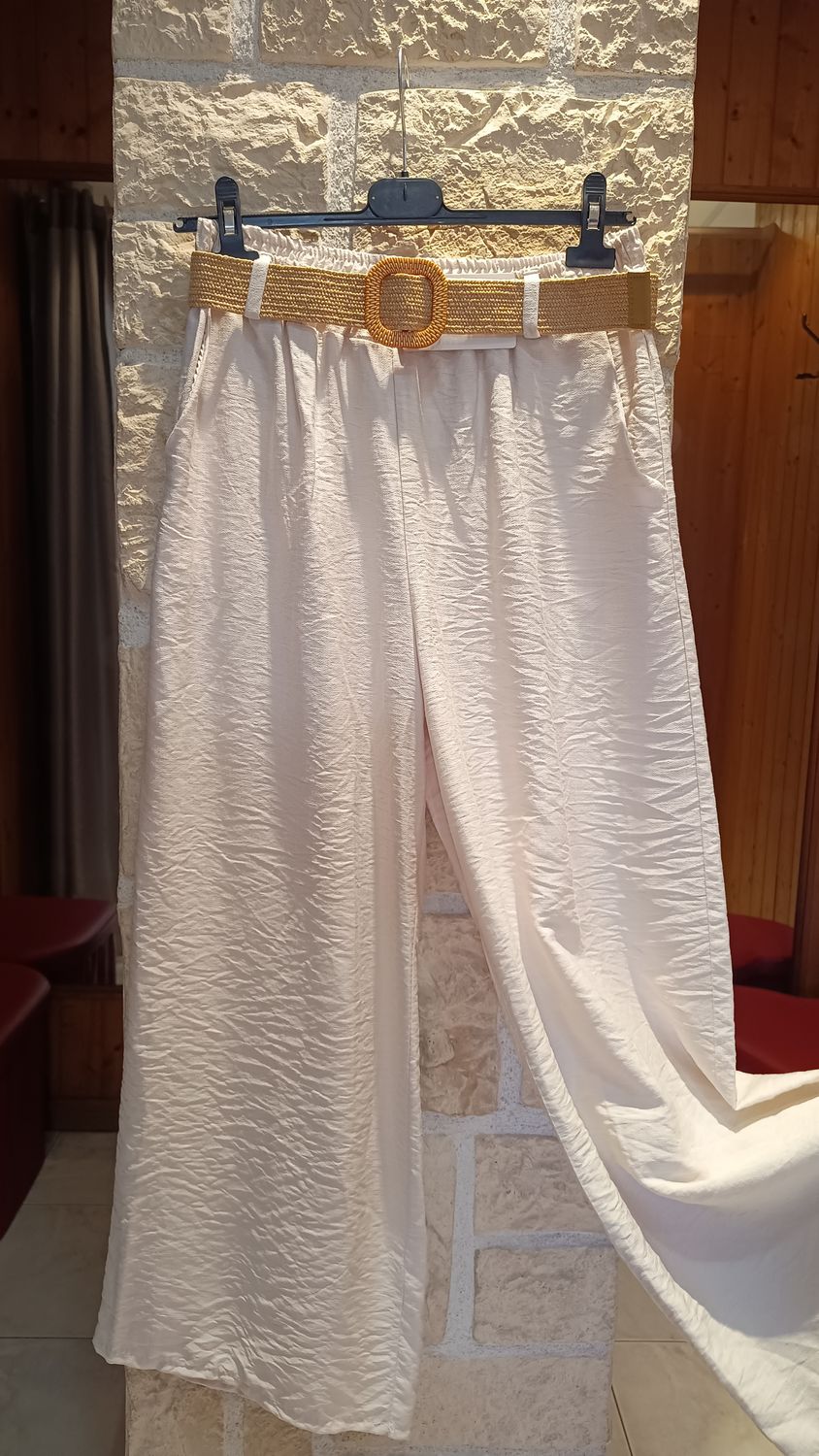 Pantalon fluide beige Pantalon fluide beige