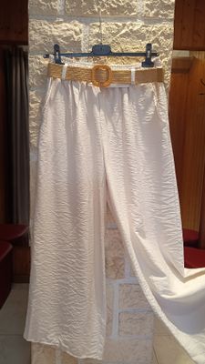Pantalon fluide beige 