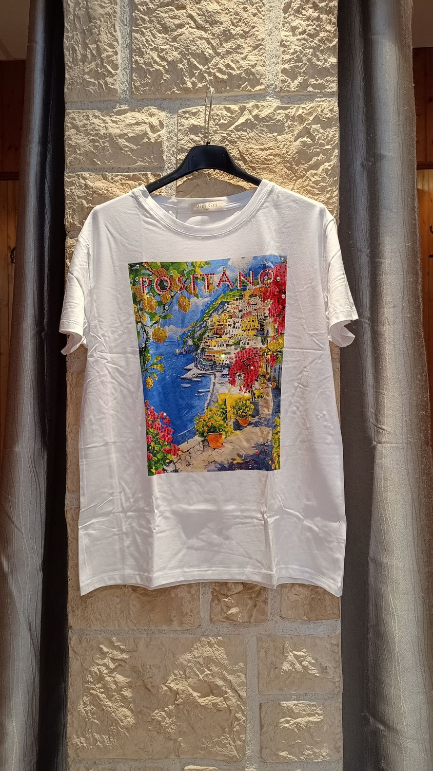 T-shirt Positano blanc 