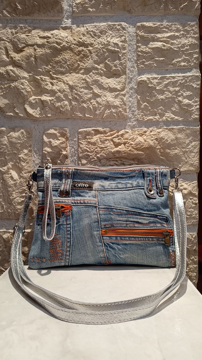 Sac bandoulière jean Oltre