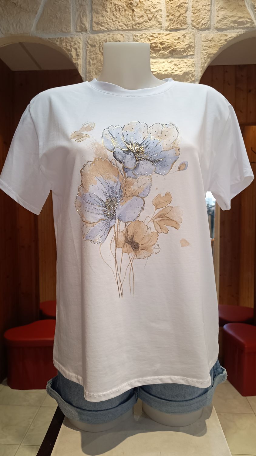 T-shirt Poppy bleu clair 