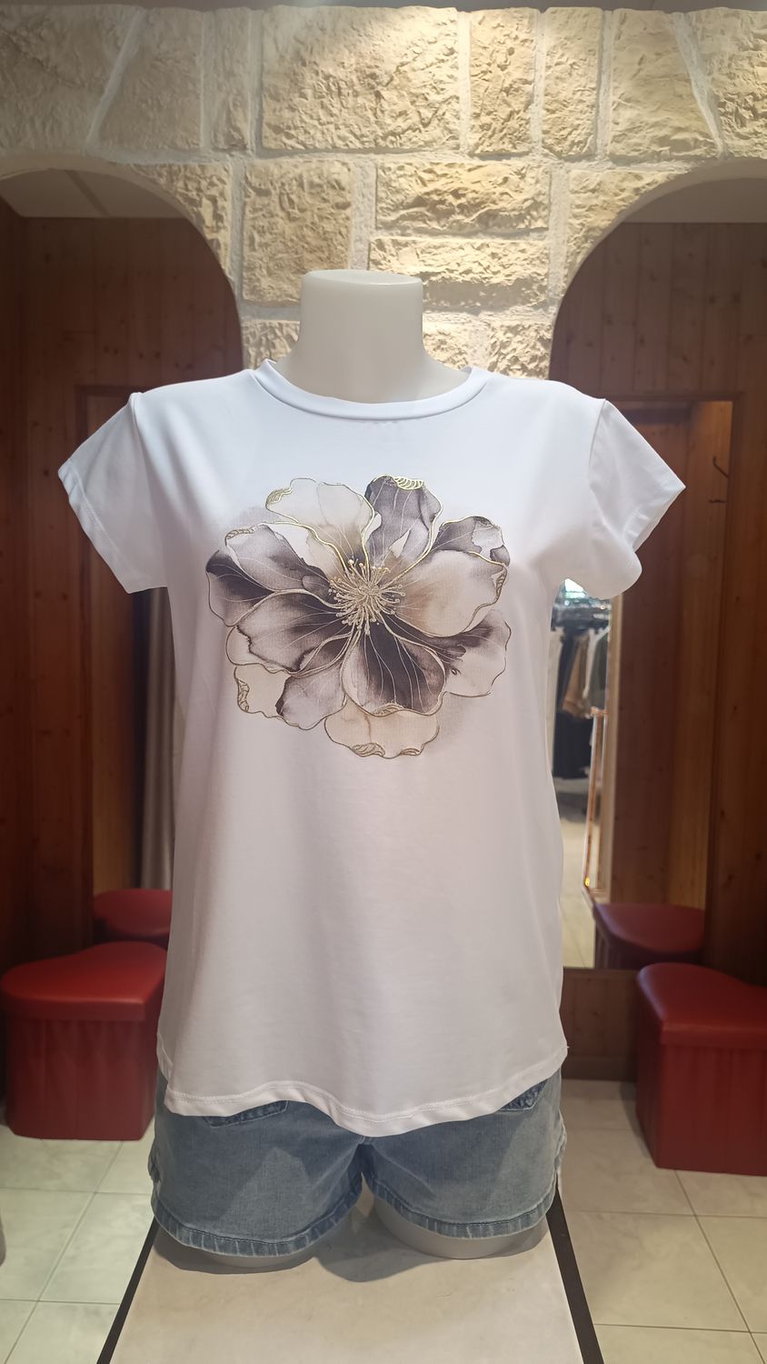 T-shirt Poppy marron 
