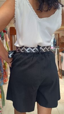 Short à pinces noir