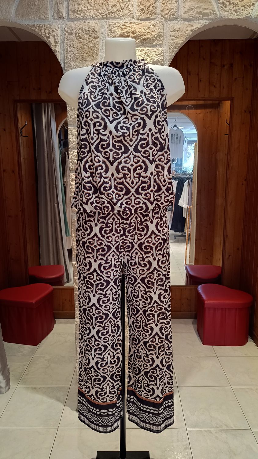 Ensemble Summer imprimé noir 