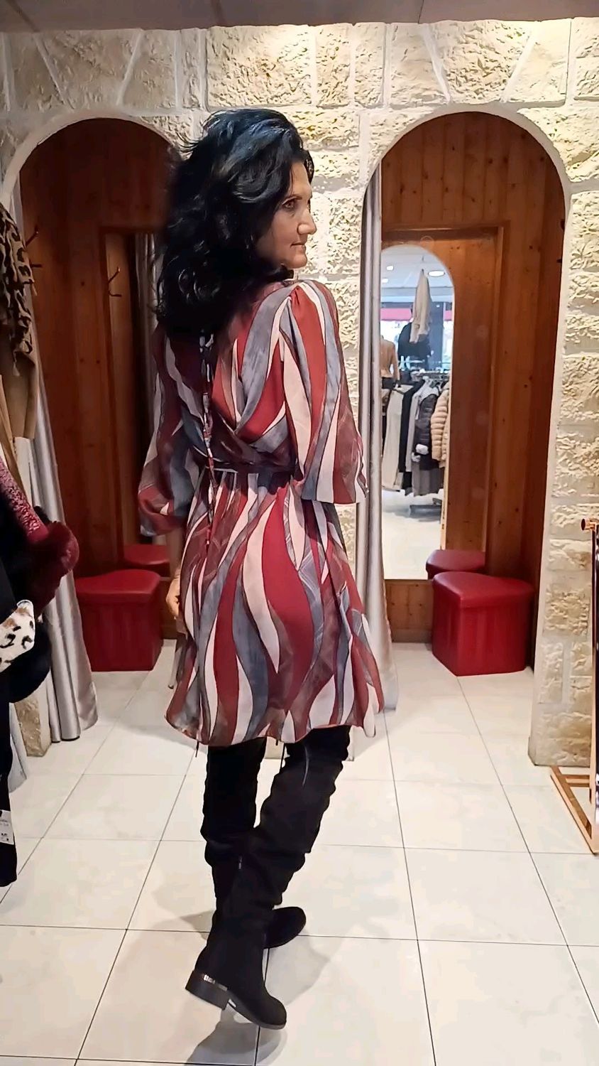 Robe Cache cœur imprimé multicolore 