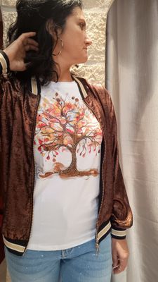 Veste bomber marron 