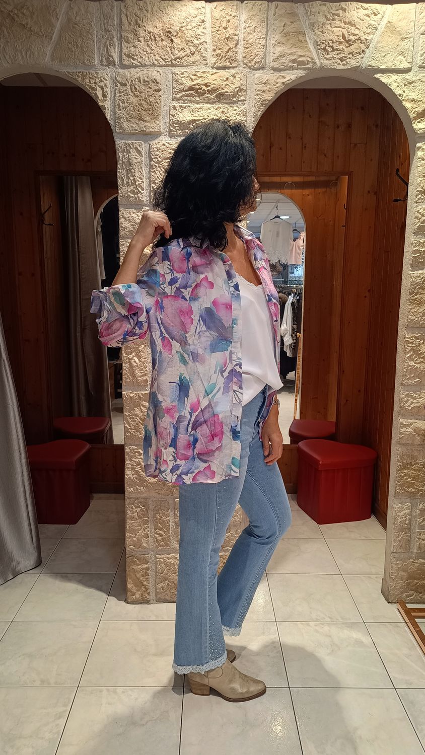 Chemise imprimée floral 