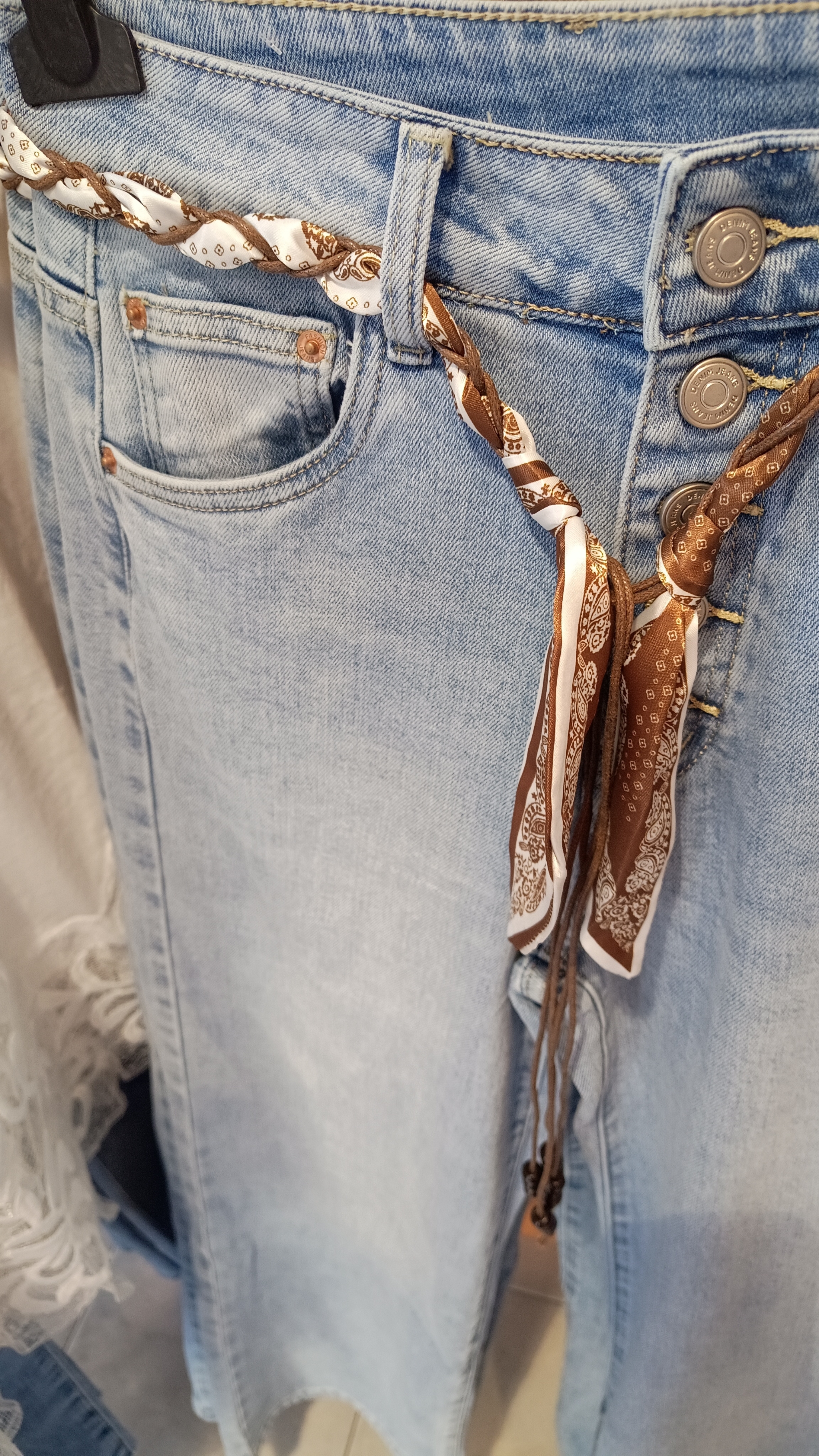 Jean Foulard bleu clair