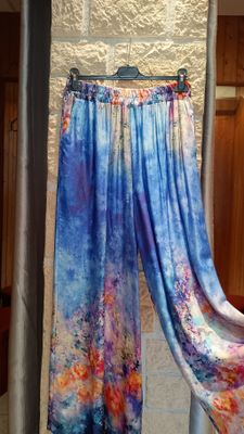 Pantalon Aquarelle bleu 