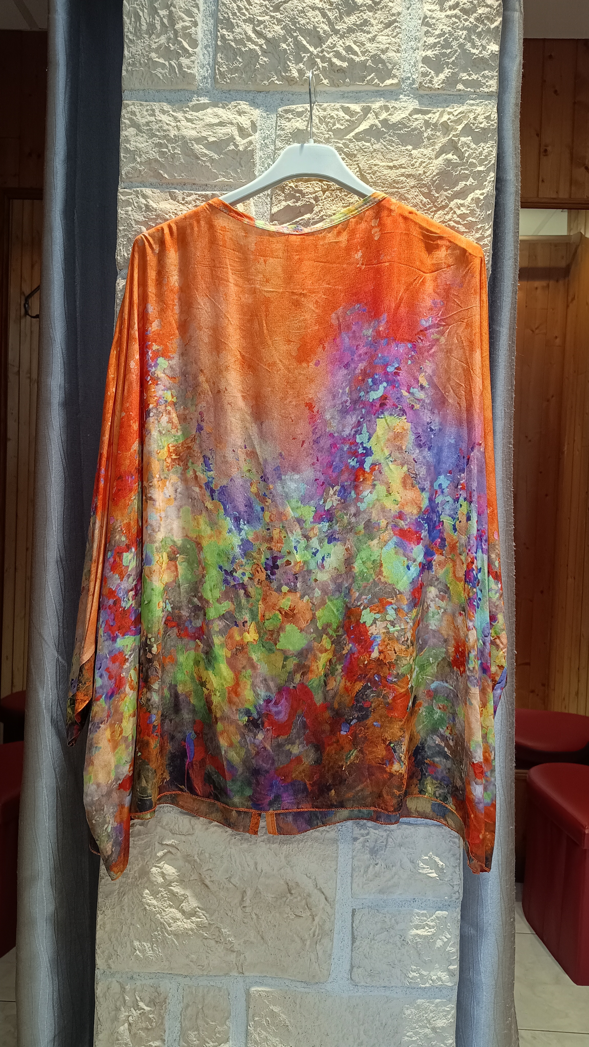 Chemisier Aquarelle orange