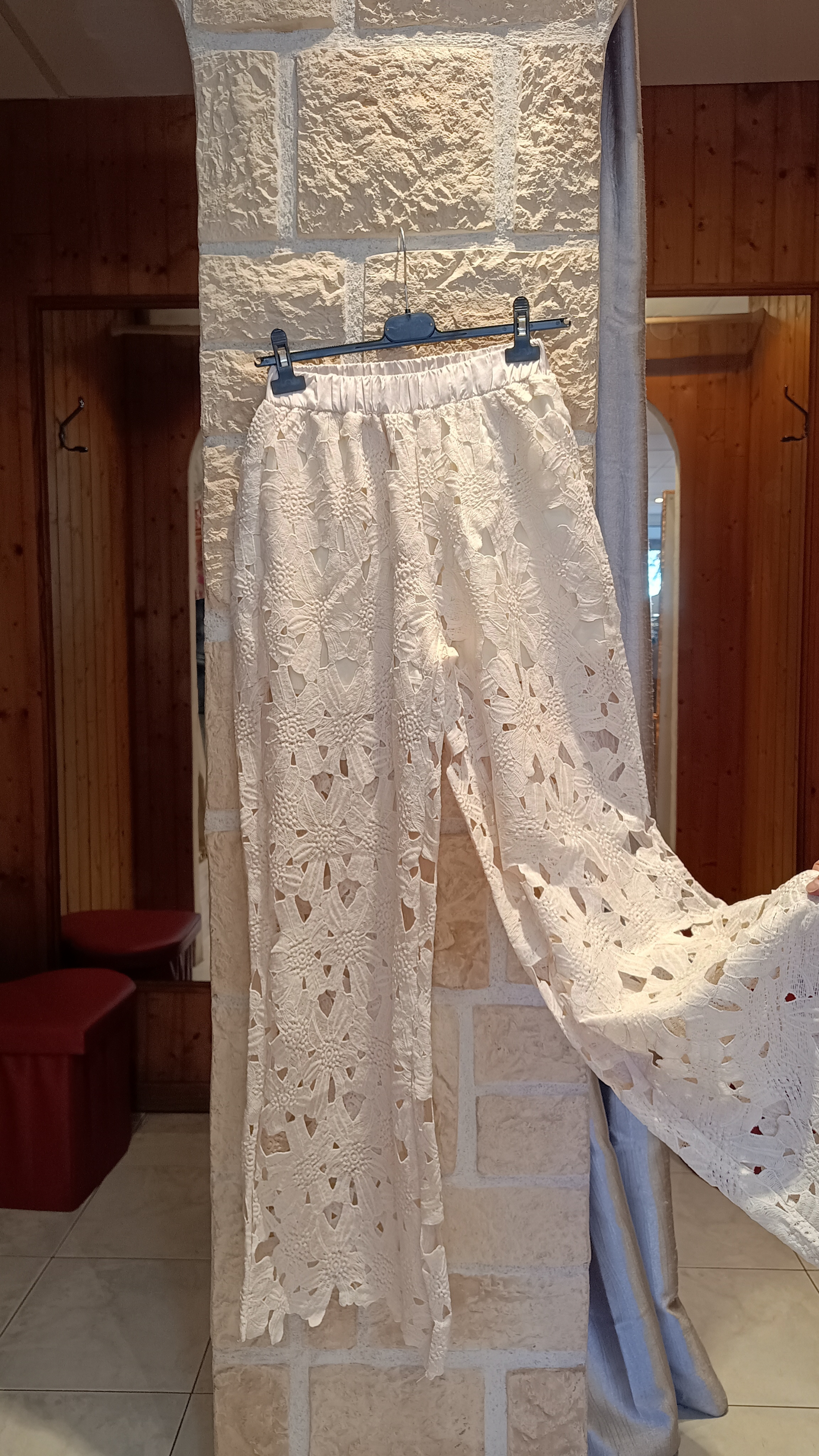 Ensemble dentelle écru