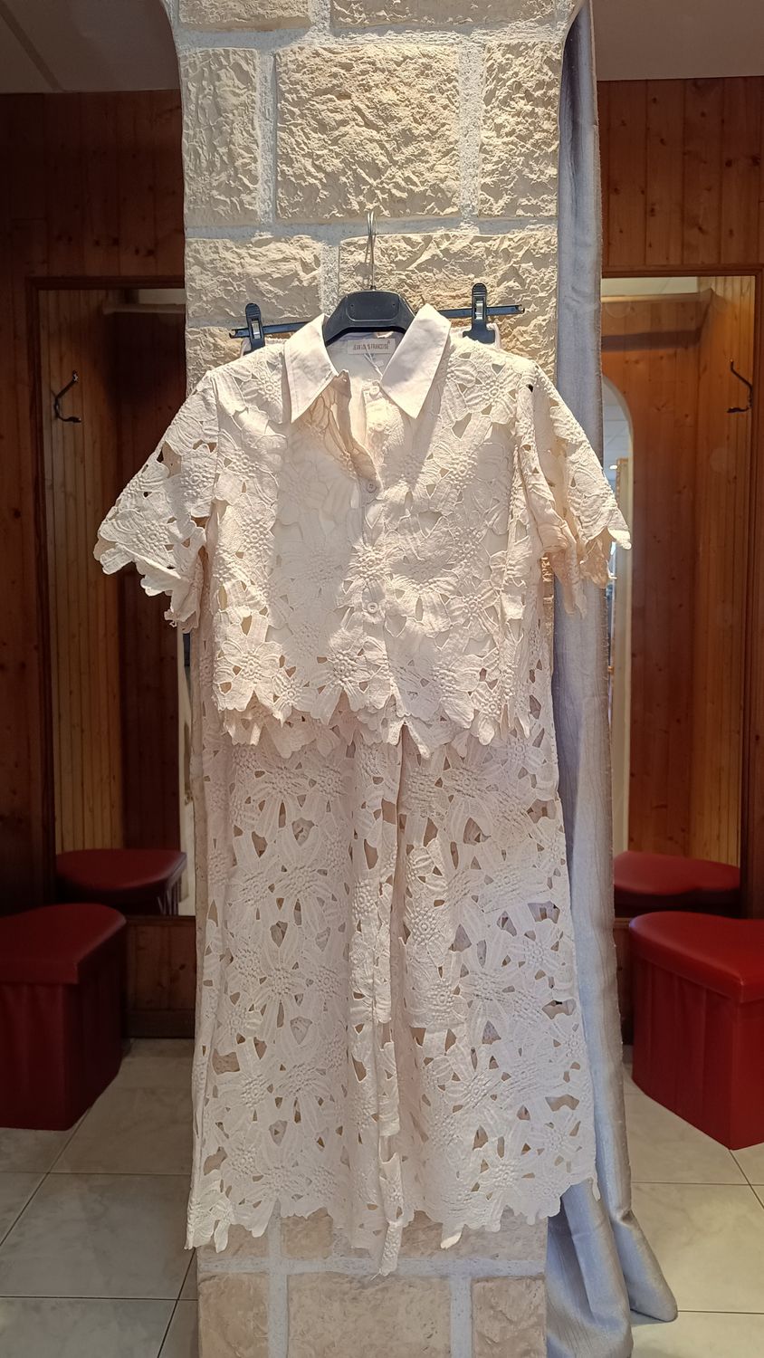 Ensemble dentelle écru