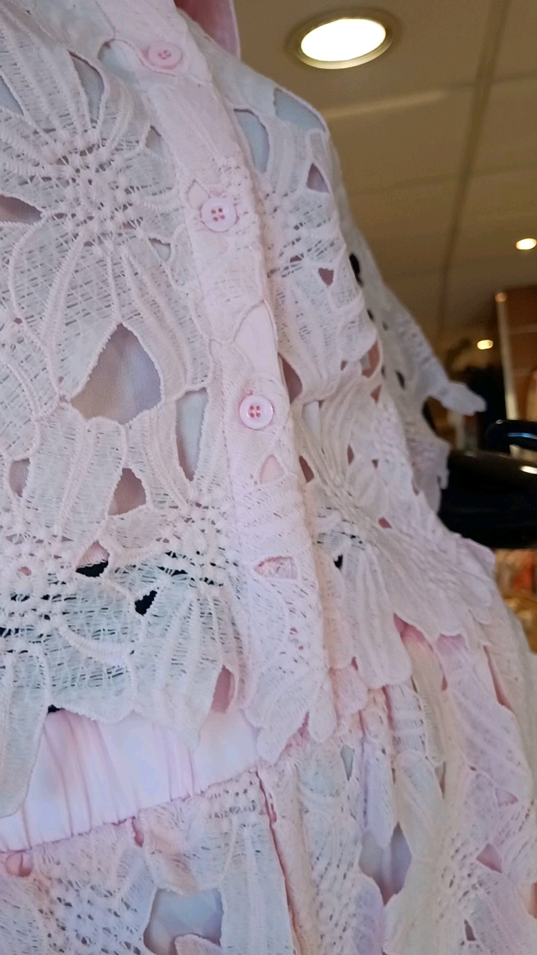 Ensemble dentelle rose