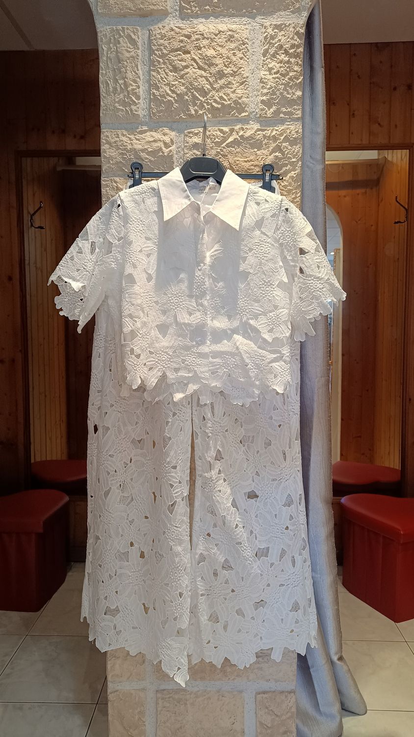 Ensemble dentelle blanc