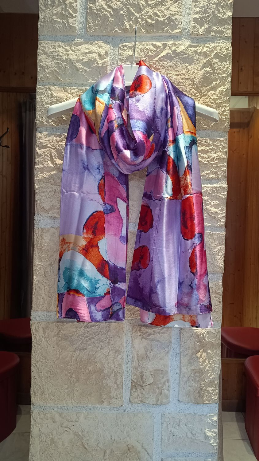 Foulard Desi mauve Foulard Desi mauve