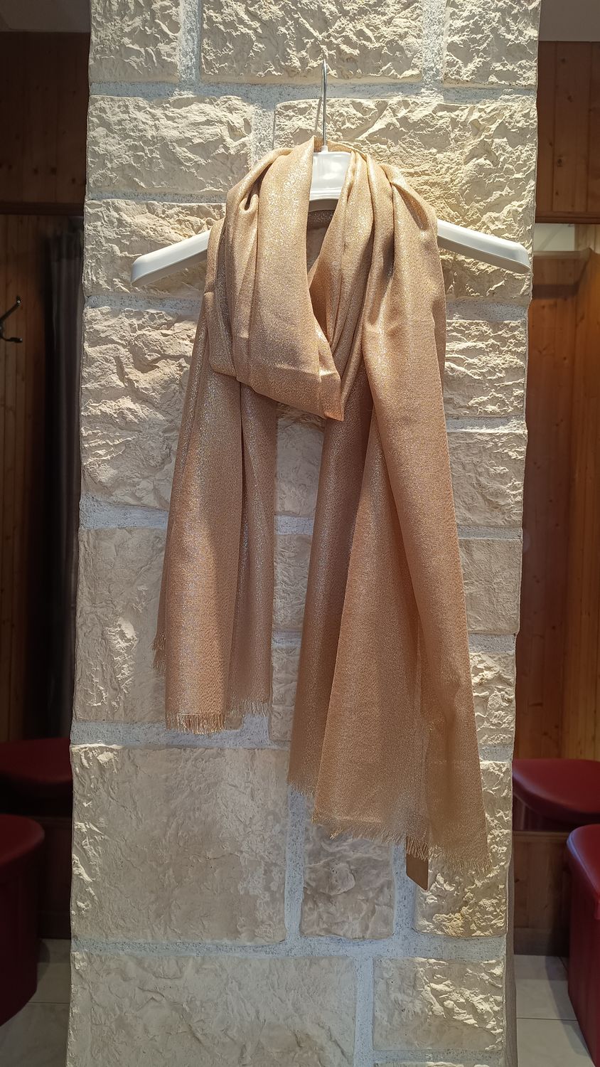 Foulard brillant bronze Foulard brillant bronze